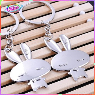 Móc khóa lưu niệm inox thời trang Hình cá heo- tai thỏ k9 Shalla