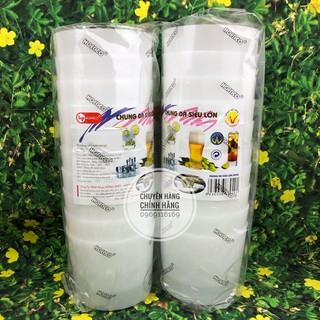 (HÀNG CHÍNH HÃNG HOFACO) Chung làm đá bằng nhựa SIÊU LỚN HPL30 – Lốc 10 chung nhựa siêu lớn làm đá an toàn, tiện lợi