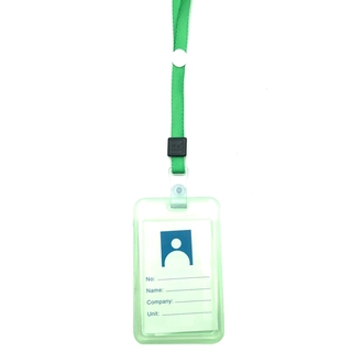 Bảng Tên Dọc Dây Nút Bảng Nhựa 2 Mặt Kejea 502 - Mẫu 3 - Xanh Lá