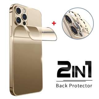 Khung Bảo Vệ Ống Kính Camera Bằng Hợp Kim Nhôm Cho iPhone 11 12 13 Pro Max 13 Mini Miếng dán PPF bảo vệ mặt sau