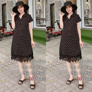 Đầm bầu công sở BAA1025 tay ngắn