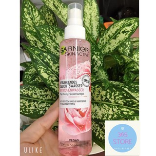 Nước Hoa Hồng Garnier Naturals Rose Mist 150ml - Cấp Ẩm Siêu Tốc, Mềm Da Dịu Và Làm Mới Da-Hàng Chuẩn CHLB Đức