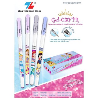 Bút Gel Thiên Long Disney Princess GEL-030/PR Nét 0.5mm 2 Viên Bi (Hộp 20 cây)