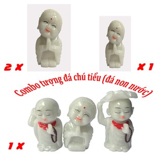 Combo Tượng Đá Chú Tiểu - Đá Non Nước