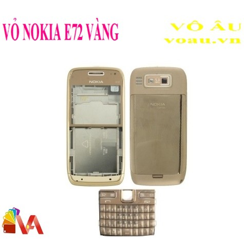 VỎ NOKIA E72 MÀU VÀNG