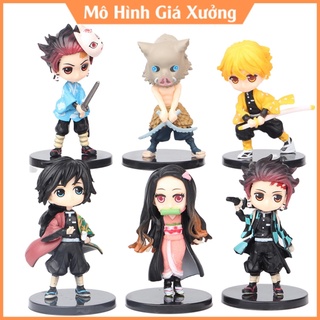 Mô hình Kimetsu No Yaiba figure Tanjirou , Nezuko , Zenitsu , Inosuke , Giyuu (Có bán lẻ)  - figure thanh gươm diệt quỷ