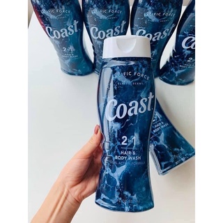 Sữa tắm gội 2 in 1 Coast Nam 532ml Mỹ