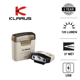 Đèn pin cài mũ cảm biến chuyển động KLARUS HC5  sáng 120 lumen chiếu 13.5h sạc USB Đèn &amp; Đèn pin