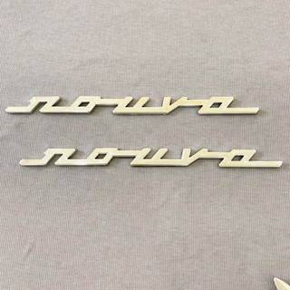 Cặp tem chữ nổi xi bóng nouvo sắc nét