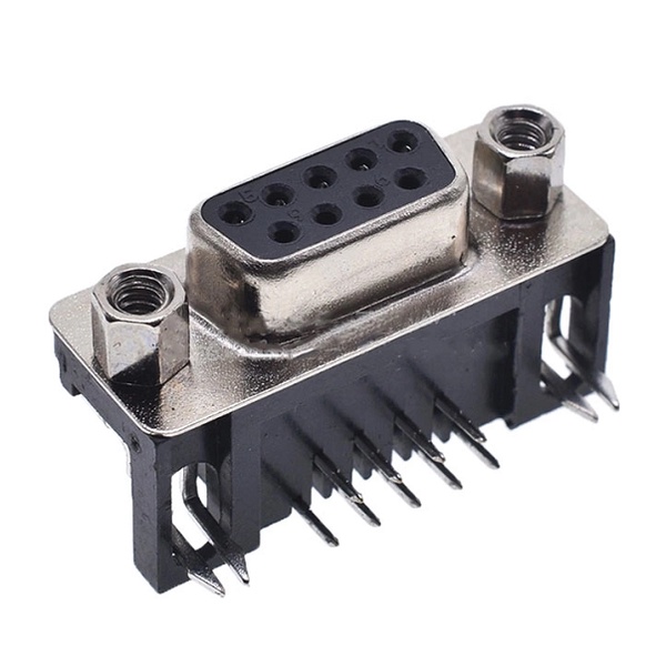 [combo 10c] Jack DB9 Cổng COM RS232 Cái (chân cong)