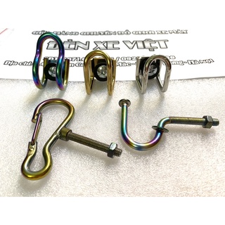 MÓC TREO ĐỒ XE MÁY XE ĐIỆN CÁC LOẠI CỰC RẺ - MÀU VÀNG, TRẮNG VÀ TITAN - ĐÈN XE VIỆT