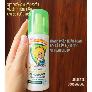 Xịt Chống Muỗi Đốt Và Côn Trùng Nga Cho Bé