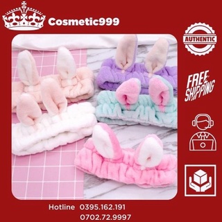 Băng đô rửa mặt, băng đô tai mèo vải nhung dày đẹp cực xinh-Cosmetic99