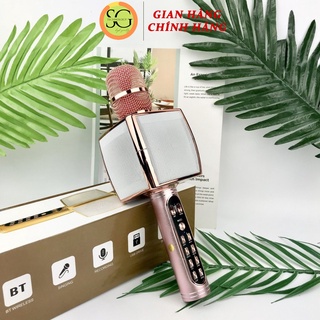 Micro karaoke Bluetooth YS 90 không dây hỗ trợ ghi âm, bắt giọng chuẩn, Mic tích hợp loa bass hay-BH: 6Thang Lỗi 1 đổi 1