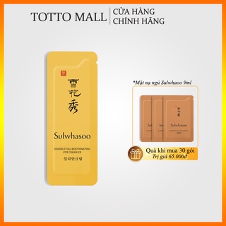 [30 gói] Kem dưỡng trẻ hoá và làm sáng da vùng mắt Sulwhasoo Essential Rejuvenating Eye Cream Ex - Kem mắt Sulwhasoo