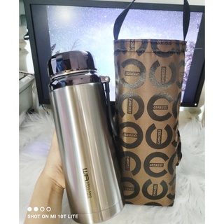 COMBO BÌNH GIỮ NHIỆT KÈM TÚI TRỤ GIỮ NHIỆT - BAOL 1500ML - NẮP TITAN - INOX 304