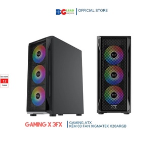 Vỏ case máy tính | Thùng máy tính XIGMATEK GAMING X 3FX - GAMING ATX, KÈM 03 FAN XIGMATEK X20ARGB