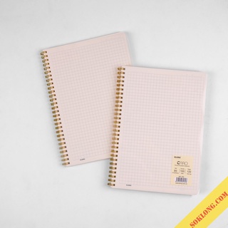 [Mã 155LIFESALE giảm 8% đơn 99k] Vở caro ô 6x6mm bìa trong suốt 120 trang MS 584 lò xo kép B5, tập sổ Klong