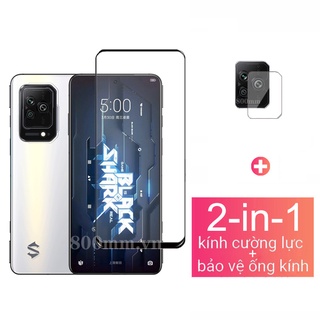 Kính Cường Lực Bảo Vệ Ống Kính Máy Ảnh Cho Xiaomi Black Shark 5 4 3 2 Pro Poco X3 Pro F3 X3 NFC M4 X4 Pro Đen