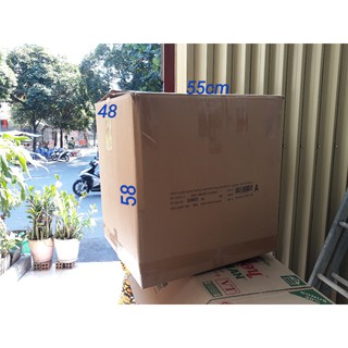 Thùng giấy, thùng carton 5 Lớp 55 x 48 x 58 hàng có sẵn, dùng để chuyển nhà, đựng chứng từ, đóng hàng đi máy bay