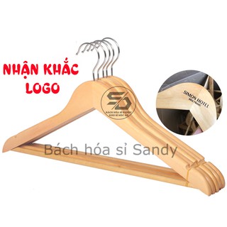 Móc gỗ thanh ngang 44,5cm bộ 30 móc