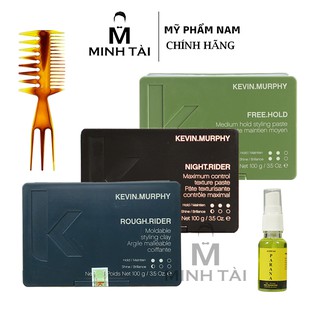 Sáp Vuốt Tóc Nam KEVIN MURPHY 100g - Hàng Chính Hãng + Xịt Dưỡng Tóc AZENMAN Parana 20ml + Lược Chải Tóc Texture