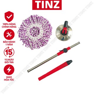 Cây lau nhà, chổi lau nhà thay thế thông minh 360 độ dùng cho bộ lau nhà TINZ|Mã Inox