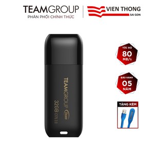 USB 3.0 Team Group C175 32GB tốc độ upto 80MB/s tặng đèn LED cổng USB - Hãng phân phối chính thức