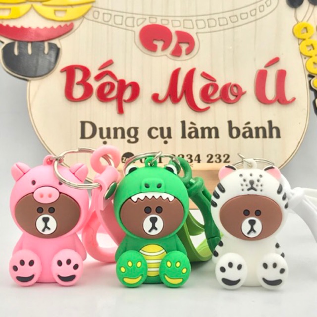 Móc khoá Gấu Brown