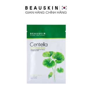 Mặt Nạ Dưỡng Ẩm BEAUSKIN Cica Centella Sheet Mask Căng Mịn, Mềm Da, Cấp Ẩm Sâu 30ml - BSMK0500110