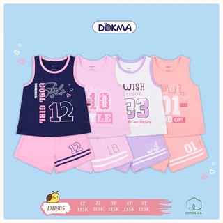 DB805 Bộ ba lỗ thể thao bé gái Dokma (1-5T)