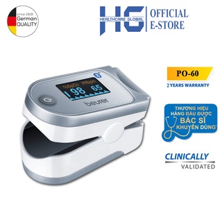 [Kết Nối Bluetooth] Máy Đo Nồng Độ Oxy Trong Máu SpO2 Và Nhịp Tim Beurer PO60 | Đọc Và Lưu Kết Quả Trên Smartphone