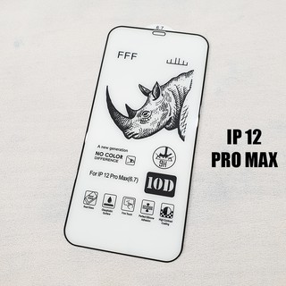 Kính cường lực tê giác 10D phủ màn hình Iphone 12 Pro Max