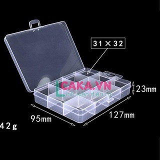 LKDT Hộp đựng linh kiện điện tử 15 ngăn