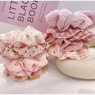 SALE XẢ KHO-Scrunchie buột tóc hoa nhí, sọc caro,phi bóng nhiều kiểu xinh xắn