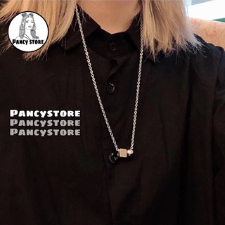dây chuyền vòng cổ titan hình học Unisex siêu bền không gỉ