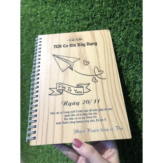 Sổ tay tri ân - Khắc chữ theo yêu cầu - Món quà ý nghĩa dành tặng thầy cô