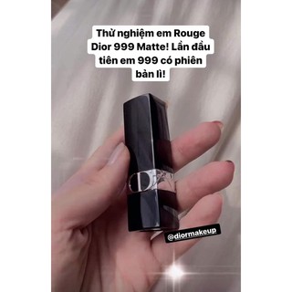 SON  Dior  Rouge Velvet 999  - dòng son nhung đỏ mới 2021