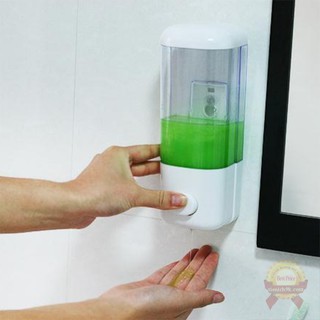 Hộp đựng nước rửa tay sữa tắm dầu gội 500ml có nút nhấn treo gắn tường mút chân không