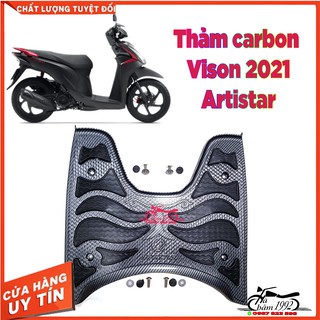Thảm Lót Chân ( Thảm Để Chân) Vision 2021-22 Vân Carbon Hàng Artisart loại 1