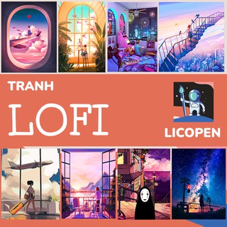 [CÓ SẴN] Tranh Tô Màu Theo Số Licopen - Tổng hợp các mẫu tranh LOFI