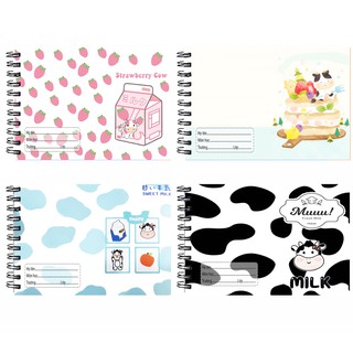 Vở vẽ bò sữa lò xo A5 VV5I31 20 tờ chuột hamster pheobe chó shiba hoạt hình cute dễ thương