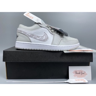 Giày Thể Thao Jordan Low Camo [ẢNH THẬT] Giầy sneaker JD xám thấp cổ nam nữ full phụ kiện