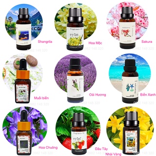 Tinh dầu nước hoa xông phòng Eyun nhiều mùi hương 10ml, dùng với máy khuếch tán tinh dầu &amp; đèn xông, làm nến thơm