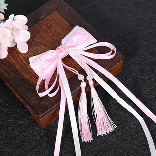 Cài kẹp tóc cổ trang nơ bướm thần kỳ nơ voan lụa 2 rua (6 màu)