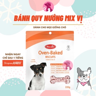 THỨC ĂN CHO CHÓ MÈO - BÁNH QUY MIX VỊ BOW WOW (Nhập khẩu Hàn Quốc)