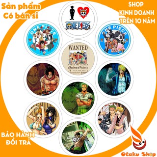 <20/640 MẪU> Huy hiệu anime One Piece Đảo Hải Tặc, Vua Cướp Biển