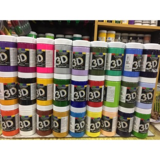 [COMBO]38 lọ màu acrylic 3D 300ml + 3 bộ cọ giá rẻ 20k