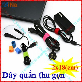 Dây quấn thu gọn cáp sạc tai nghe 18cm