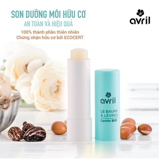 Son dưỡng môi bơ hạt mỡ hữu cơ Avril 4g